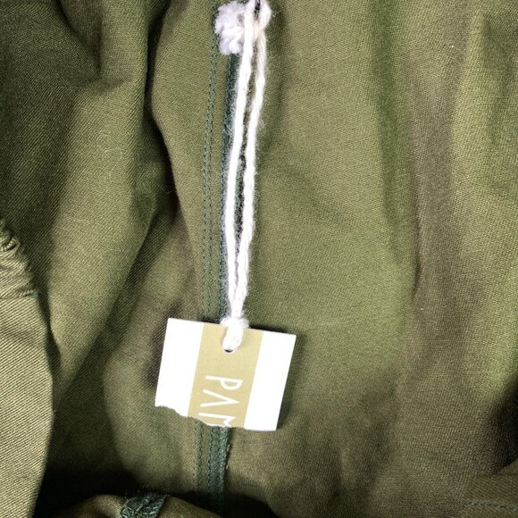 Pamut Apparel Frankie Pant Womens Large Olive Slim Tapered Leg Cotton Twill NEW - Picture 8 of 16